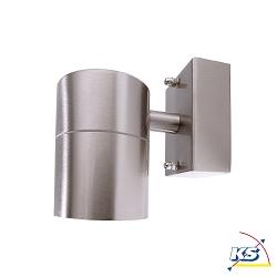 Luminaire mural d'extrieur ZILLY, DOWN Bas GU10 IP44, dgager, argent, transparent