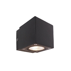 KapegoLED wall luminaire CUBODO II single Mini, 220-240V, 4.5W, dark grey transparent