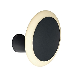 Luminaire mural dextrieur BERMUDA rond, rigide, direct / indirect IP65, gris fonc gradable