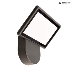 Luminaire mural dextrieur ALKES S IP65, gris fonc 