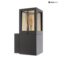 outdoor wall luminaire FACADO II SQAURE TONED square E27 IP65, dark grey, mat dimmable