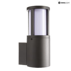 outdoor wall luminaire FACADO II ROUND OPAL round E27 IP65, dark grey, mat dimmable