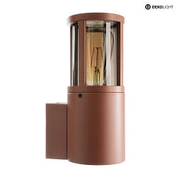 outdoor wall luminaire FACADO II ROUND TONED round E27 IP65, mat, rust dimmable