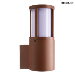 outdoor wall luminaire FACADO II ROUND OPAL round E27 IP65, mat, rust dimmable
