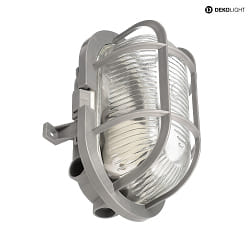 wall and ceiling luminaire SOTANO RETRO oval E27 IP44, grey dimmable