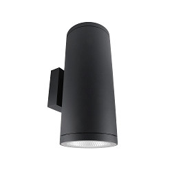 wall luminaire SHORELINE PRO ROUND 140 UP&DOWN 2 flames, round, CCT Switch IP65, dark grey dimmable