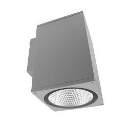 wall luminaire SHORELINE PRO SQUARE 140 DOWN 1 flame, square, CCT Switch IP65, light grey dimmable