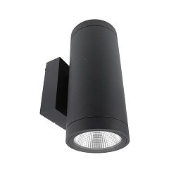 wall luminaire SHORELINE PRO ROUND 100 UP&DOWN 2 flames, round, CCT Switch IP65, dark grey dimmable