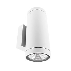 wall luminaire SHORELINE PRO ROUND 100 UP&DOWN 2 flames, round, CCT Switch IP65, white dimmable