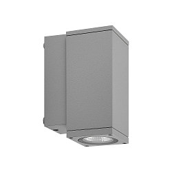 wall luminaire PRO SQUARE 70 DOWN 1 flame, square, CCT Switch IP65, light grey dimmable
