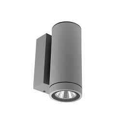 wall luminaire SHORELINE PRO ROUND 68 DOWN 1 flame, round, CCT Switch IP65, light grey dimmable