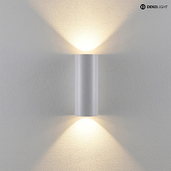 Auenwand-Strahler CAN IP65 UP & DOWN, 2-flammig, 2x GU10 max. 7.5W, starr, wei
