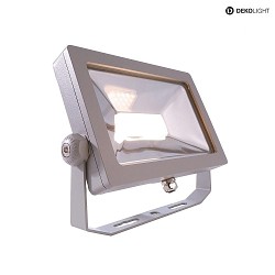 Outdoor LED spot FLOOD SMD I, 220-240V AC, 30W, 3000K, silver