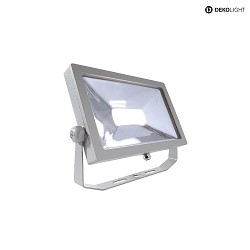 Projecteur d'extrieur FLOOD SMD II  avec prise de courant, direct, commutable IP65 | IP44, argent 