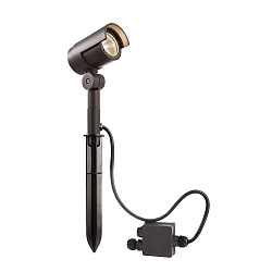 Outdoor LED Spieleuchte KEID II, IP65, inkl. Anschlussbox, Alu Druckguss, Dunkelgrau, 10W 3000K 800lm 1179cd 45