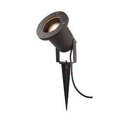 Lampe  piquet de terre LOMI avec prise de courant, rglable GU10 IP65 / IP44, noir mat gradable