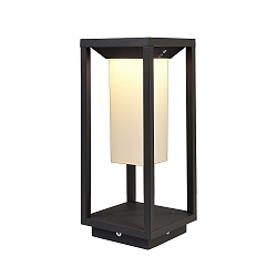 Lampadaire solaire SAMAS SOLAR court, avec interrupteur, avec capteur, avec batterie IP54, gris fonc gradable