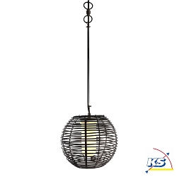 Outdoor luminaire VELORUM, Decorative pendant luminaire, E27, black