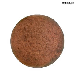 Dekorative Outdoor Kugelleuchte DORADUS, IP65/IP44 IK07, E27, Kunstharz (Polyresin), mit IP-Steckerkabel, terracotta,  38cm