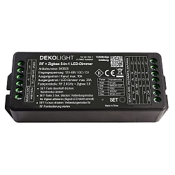 LED-Dimmer RF-SMART 5-in1, 5 Kanal, 12-48V, 20A, IP20, spannungskonstant, schwarz