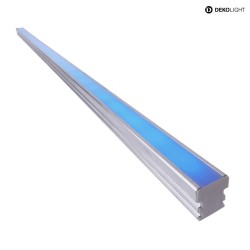 LED Bar / Tube LITUS, 3528, SMD, RGB + warmwhite, 24V DC, 34W, silver