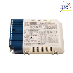 Meanwell Power supply, DIM, Multi CC, LCM-60KN - KNX, current constant, dimmable: KNX, 180 - 295 VAC47-63Hz