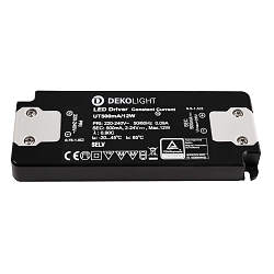 LED driver FLAT CC UT500MA current constant, switchable, dark grey, black