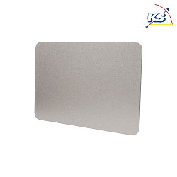 Side cover for series NIHAL, metal, 13cm, IP20, matt silver