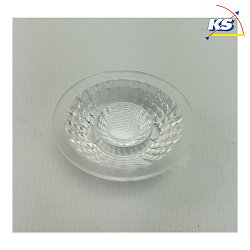 Lens for outdoor series COLT, version 4W,  3.5cm / H 1.1cm, plastic, clear, 15