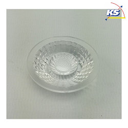 Lens for outdoor series COLT, version 4W,  3.5cm / H 1.1cm, plastic, clear, 60