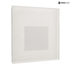 Cover SQUARE for recessed LED wall luminaire ALWAID, misty, white