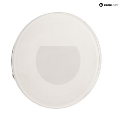 Cover ROUND for recessed LED wall luminaire ALWAID, misty, white