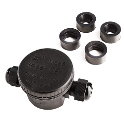 Distributore di cavi 2 elemento, Nero