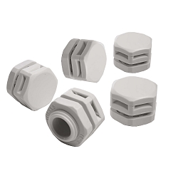 Druck-/Feuchtigkeitsausgleichsventil mit Membran, 2200ml/min, M16, IP67, 5er Set