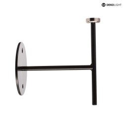 Wandhalter fr Magnetleuchte MIRAM, B/H: 8,5cm/9,6cm, schwarz