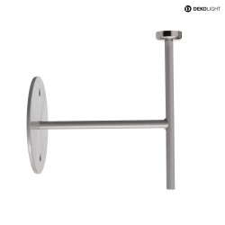 Wandhalter fr Magnetleuchte MIRAM, B/H: 8,5cm/9,6cm, grau