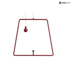 Pendel fr Magnetleuchte MIRAM, B/H: 20,5cm/18,5cm, rot