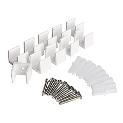 mounting bracket set of 10, white