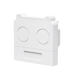 Systme d'clairage en continu embout d'extrmit SANOTRUNK UNIVERSAL lot de 2, blanche