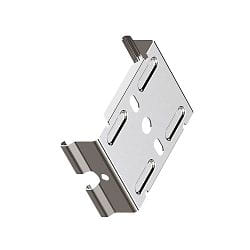 Support de rail SANOTRUNK UNIVERSAL lot de 10, argent