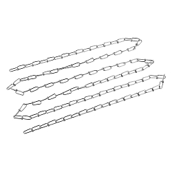 light strip system chain suspension SANOTRUNK, silver