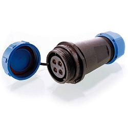 Presa di connessione WEIPU 4-polig, Blu, Nero