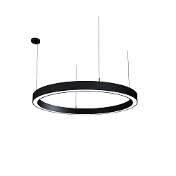 LED Pendelleuchte LAUTARO 1200/80 DOWN OPAL P4, 78W, IP20, DALI dimmbar, 4000K, schwarz