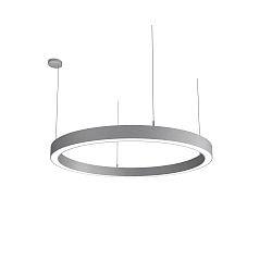LED Pendelleuchte LAUTARO 1200/80 UP/DOWN OPAL P4, 111W, IP20, DALI dimmbar, 4000K, hellgrau