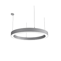 LED Pendelleuchte LAUTARO 1200/100 DOWN PRISMA P4, 78W, IP20, DALI dimmbar, 4000K, hellgrau