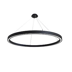 LED Pendelleuchte LAUTARO 1500/60 DOWN PRISMA M5, 99W, IP20, DALI dimmbar, 3000K, schwarz