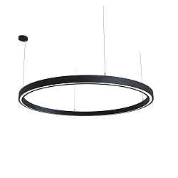 LED Pendelleuchte LAUTARO 1500/60 UP/DOWN PRISMA P5, 141W, IP20, DALI dimmbar, 2700K, schwarz