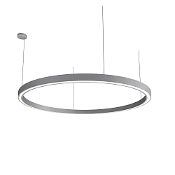 LED Pendelleuchte LAUTARO 1500/60 UP/DOWN PRISMA P5, 141W, IP20, DALI dimmbar, 4000K, hellgrau