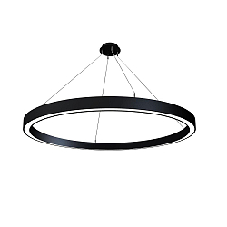 LED Pendelleuchte LAUTARO 1500/80 DOWN OPAL M5, 99W, IP20, DALI dimmbar, 2700K, schwarz
