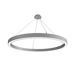 LED Pendelleuchte LAUTARO 1500/80 DOWN PRISMA M5, 99W, IP20, DALI dimmbar, 4000K, hellgrau